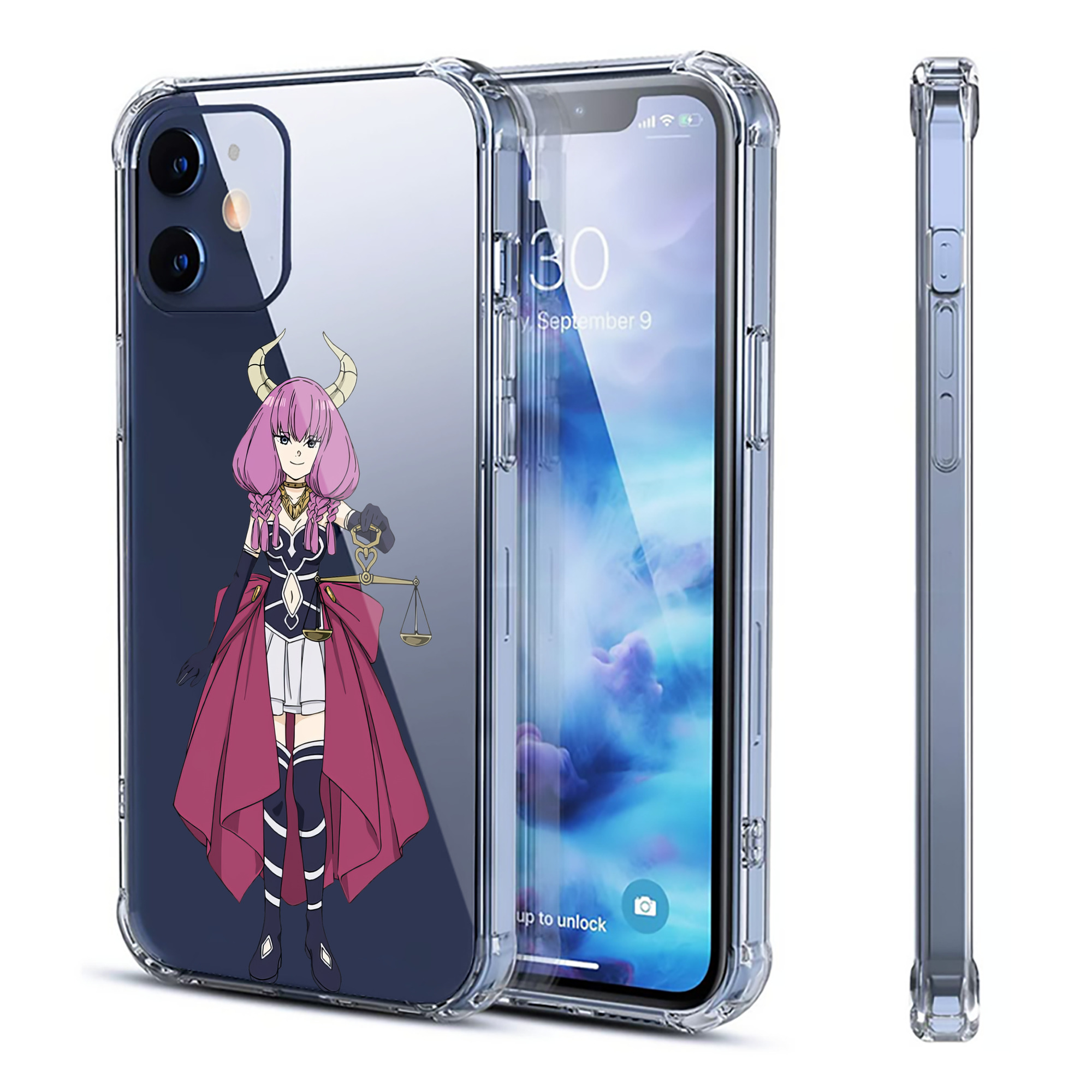 （画像用） 葬送のフリーレン Frieren 【iPhone 12シリーズ対応】透明スマホケース（クリアソフトケース）